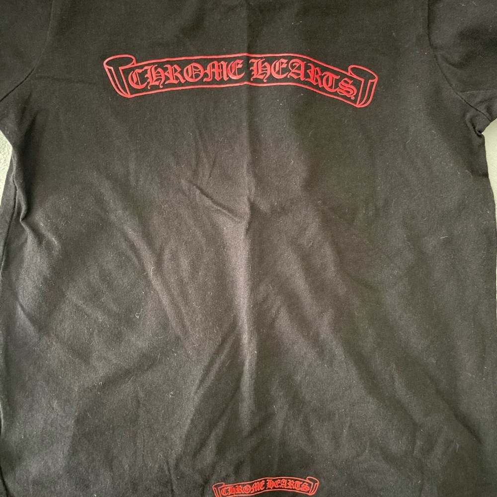 100% Authentic Toddler Black Chrome Hearts Tee